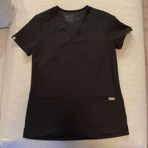 FIGS size XXS black three pocket scrub top